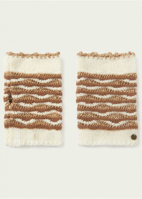 Short lurex mittens