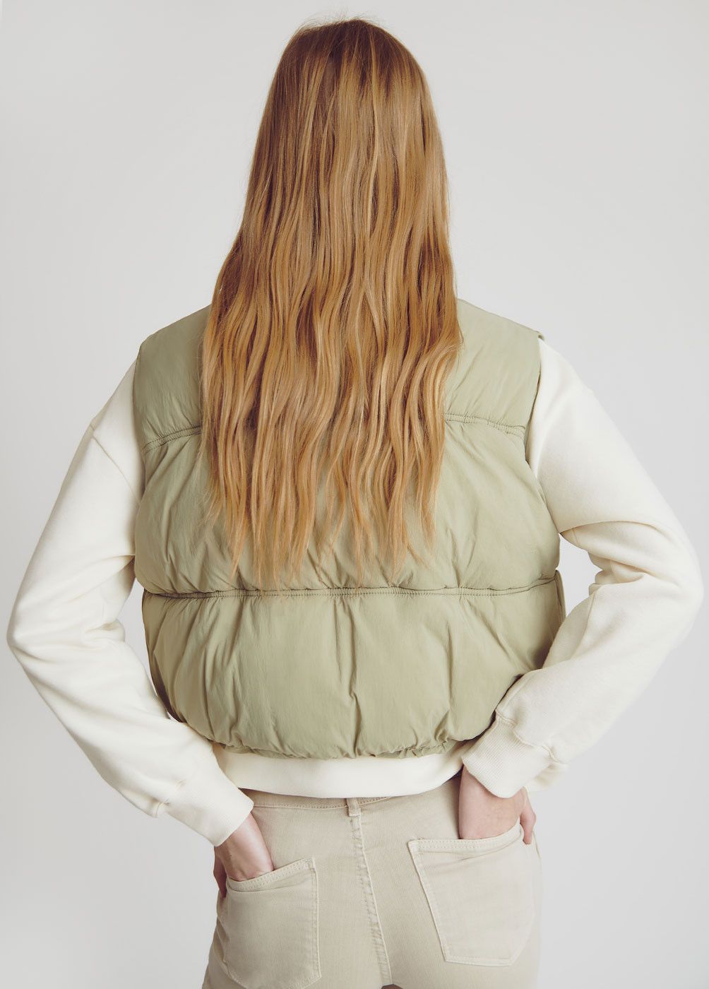 OSAKA CROPPED QUILTED GILET