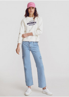 BARCELONA EMBROIDERED SWEATSHIRT