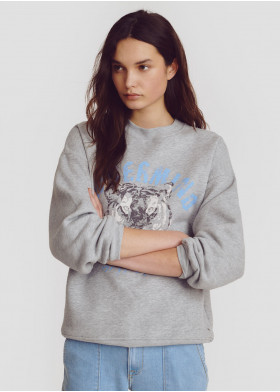 TIGER PRINT SWEATSHIRT
