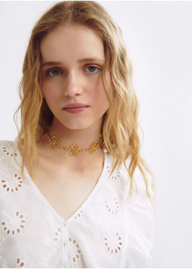 5 FLOWERS CHOKER