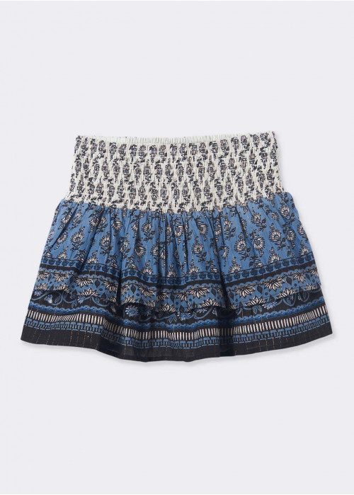 Printed elasticated skirt