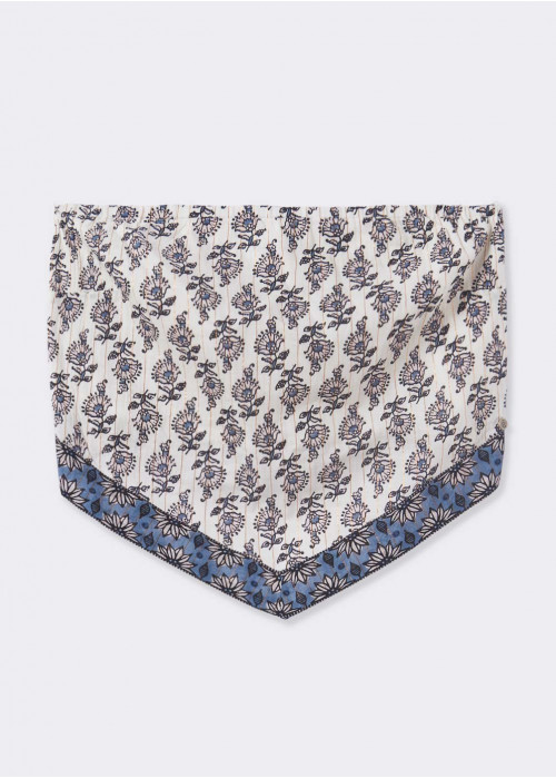 Printed scarf top
