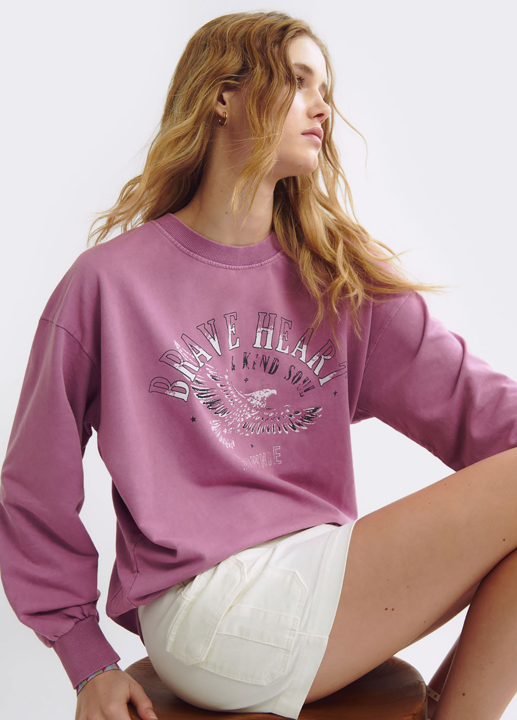 EAGLE PRINT SWEATSHIRT