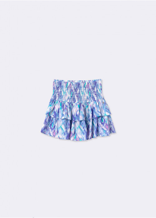 IKAT PRINT RUFFLE SKIRT