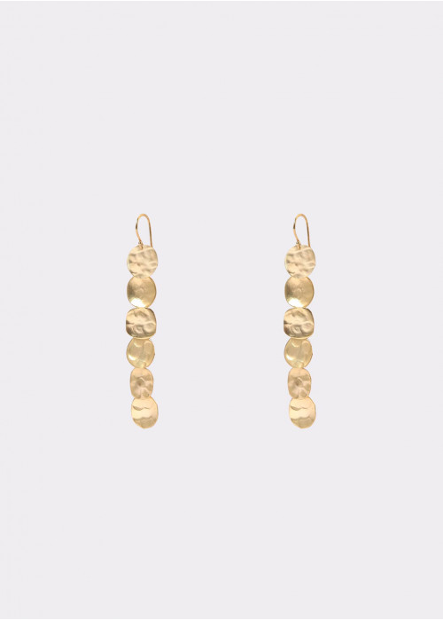 DROP EARRINGS WITH ENGRAVED PIECES