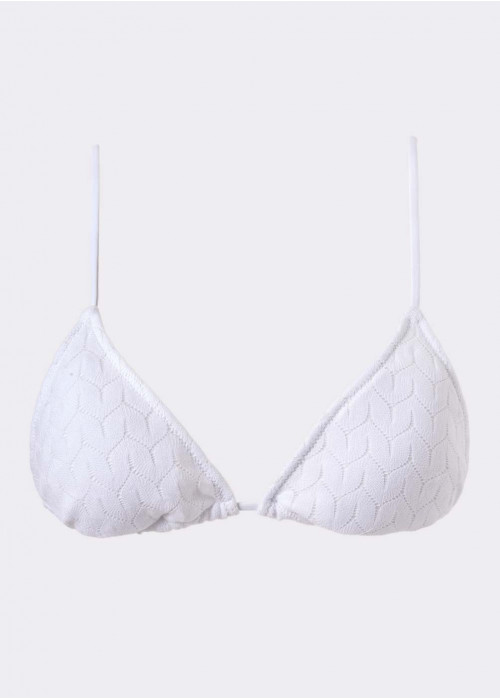 OPENWORK TRIANGLE BIKINI TOP