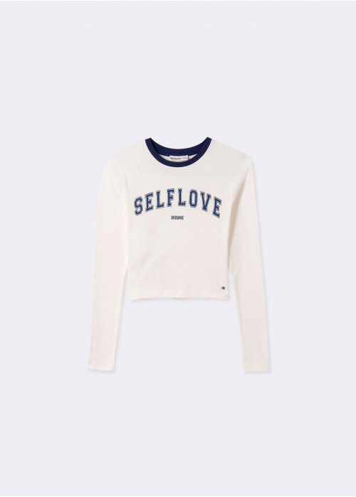 CONTRAST LONG-SLEEVED T-SHIRT