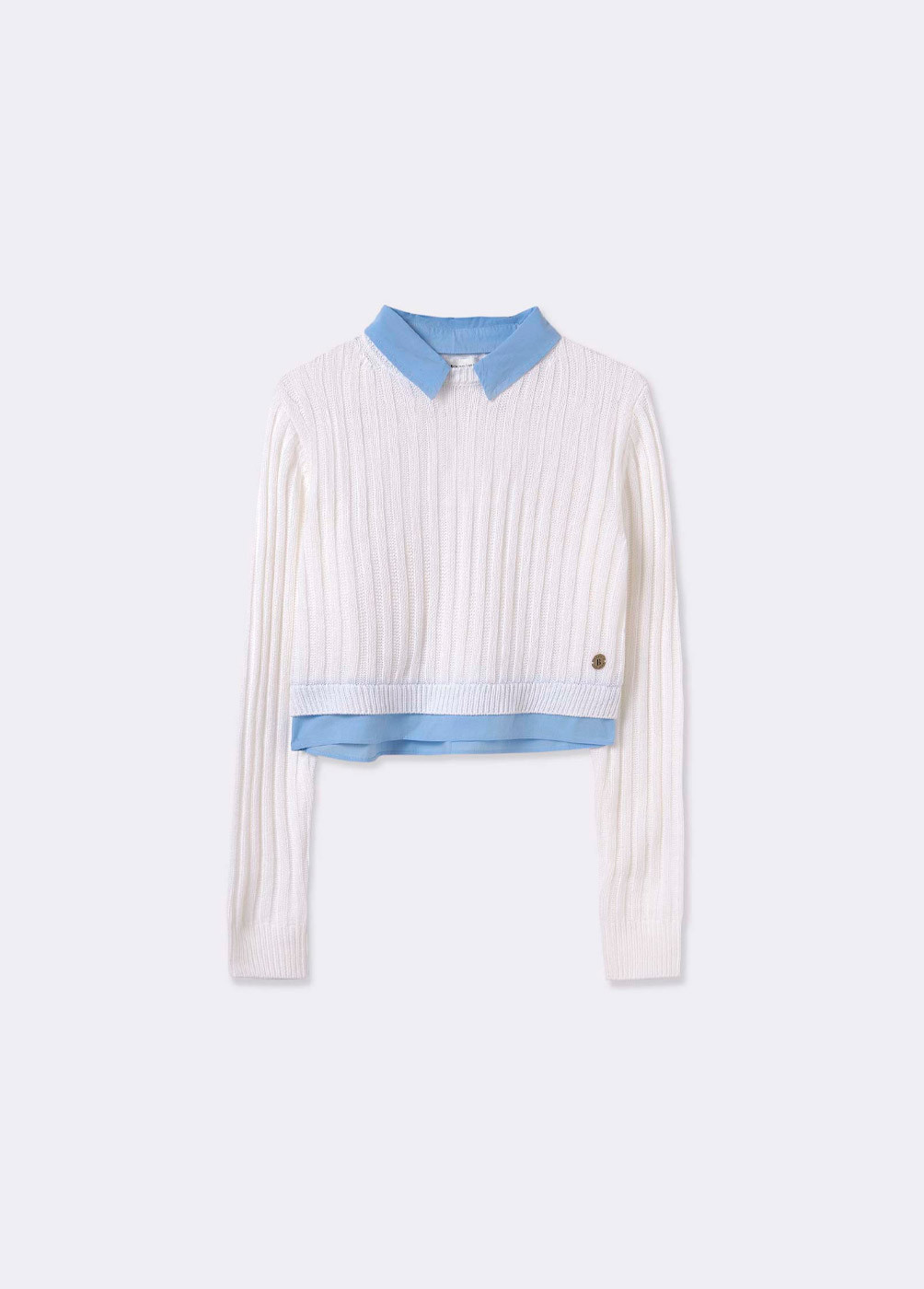Cropped hotsell blue jumper