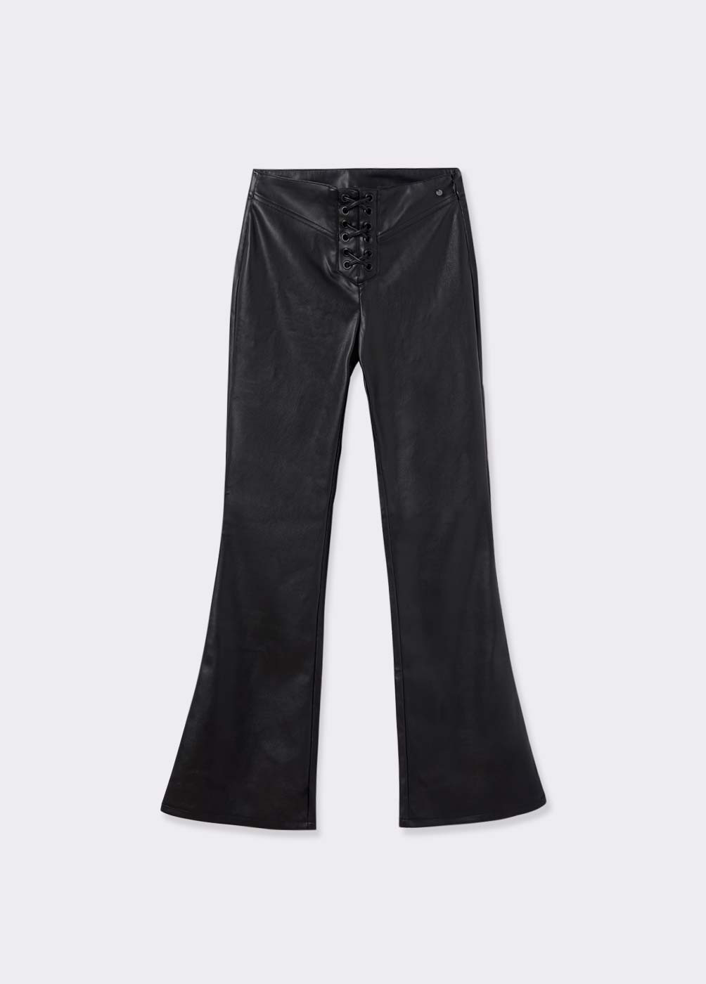 Faux leather on sale drawstring trousers