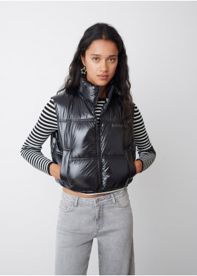 VINYL PUFFER VEST