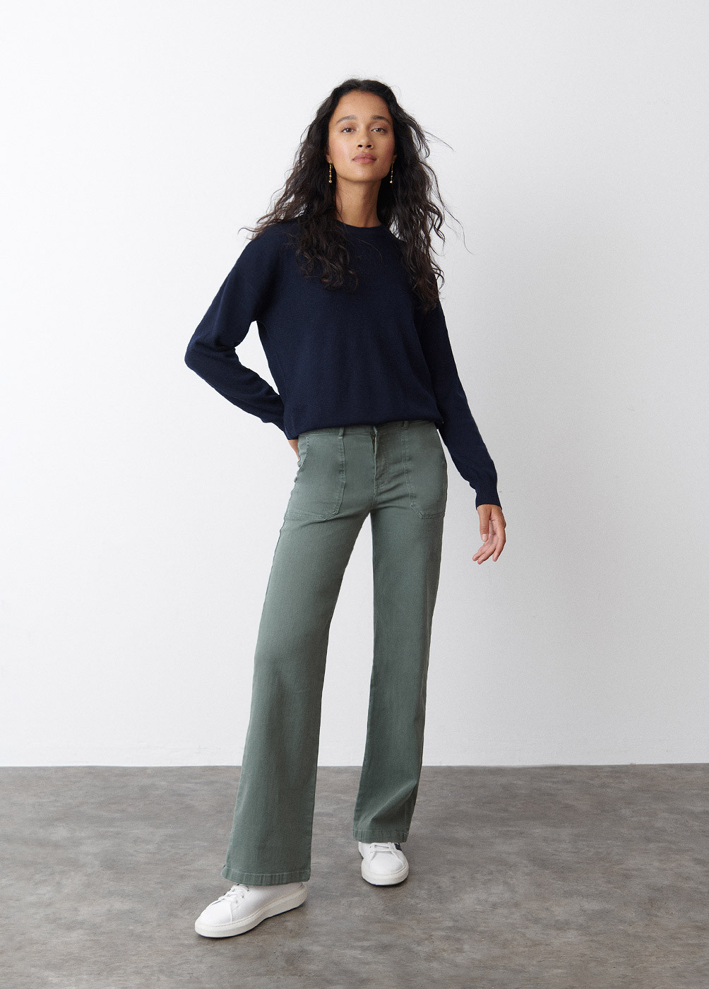 CULOTTES WITH FRONT POCKETS
