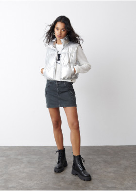 VINYL PUFFER VEST