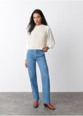 JACQUARD KNIT VEST