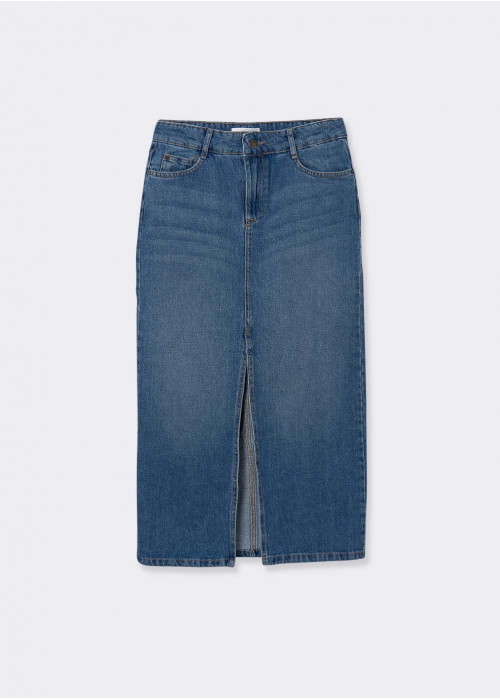 LONG TWILL SKIRT