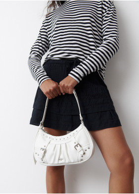 APPLIQUÉ SHOULDER BAG