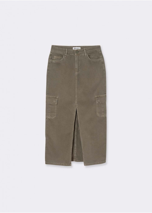 LONG TWILL SKIRT