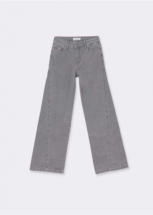 FLARED SIDE SLIT JEANS