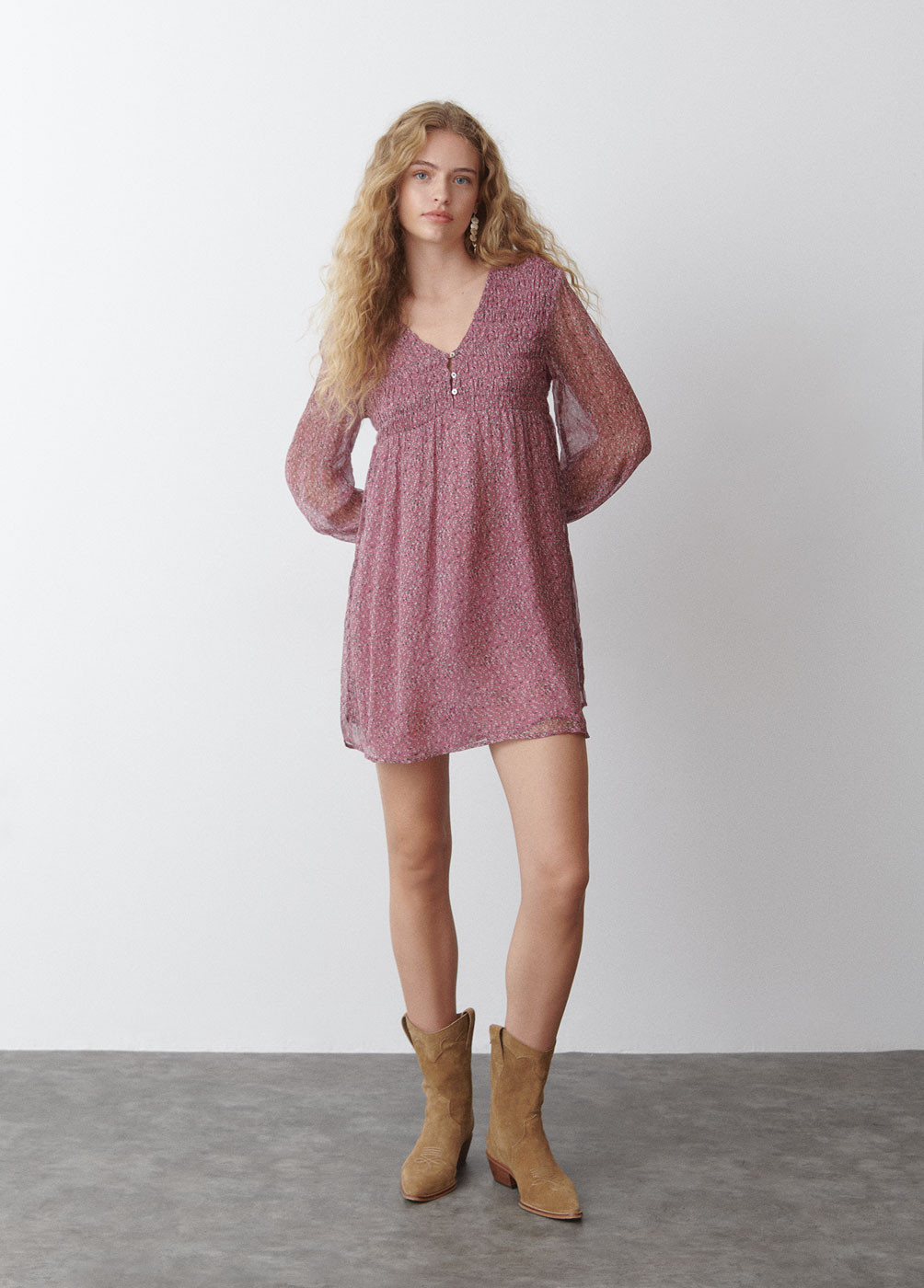 VESTIDO SMOCK PECHO SUELTO