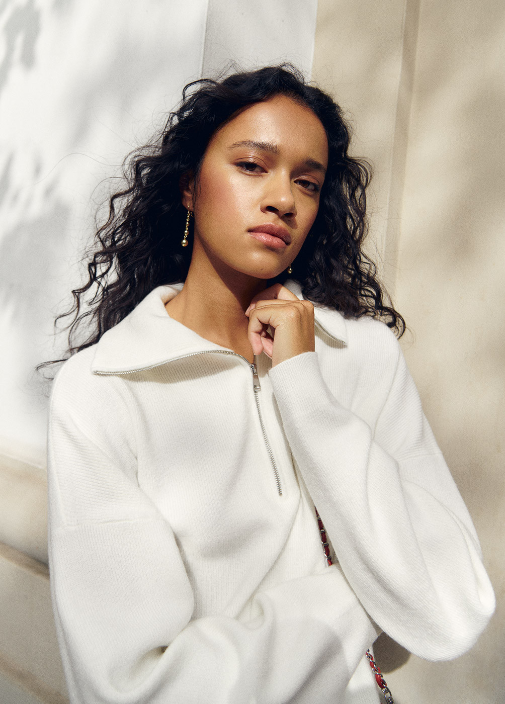 ZIP-NECK JUMPER