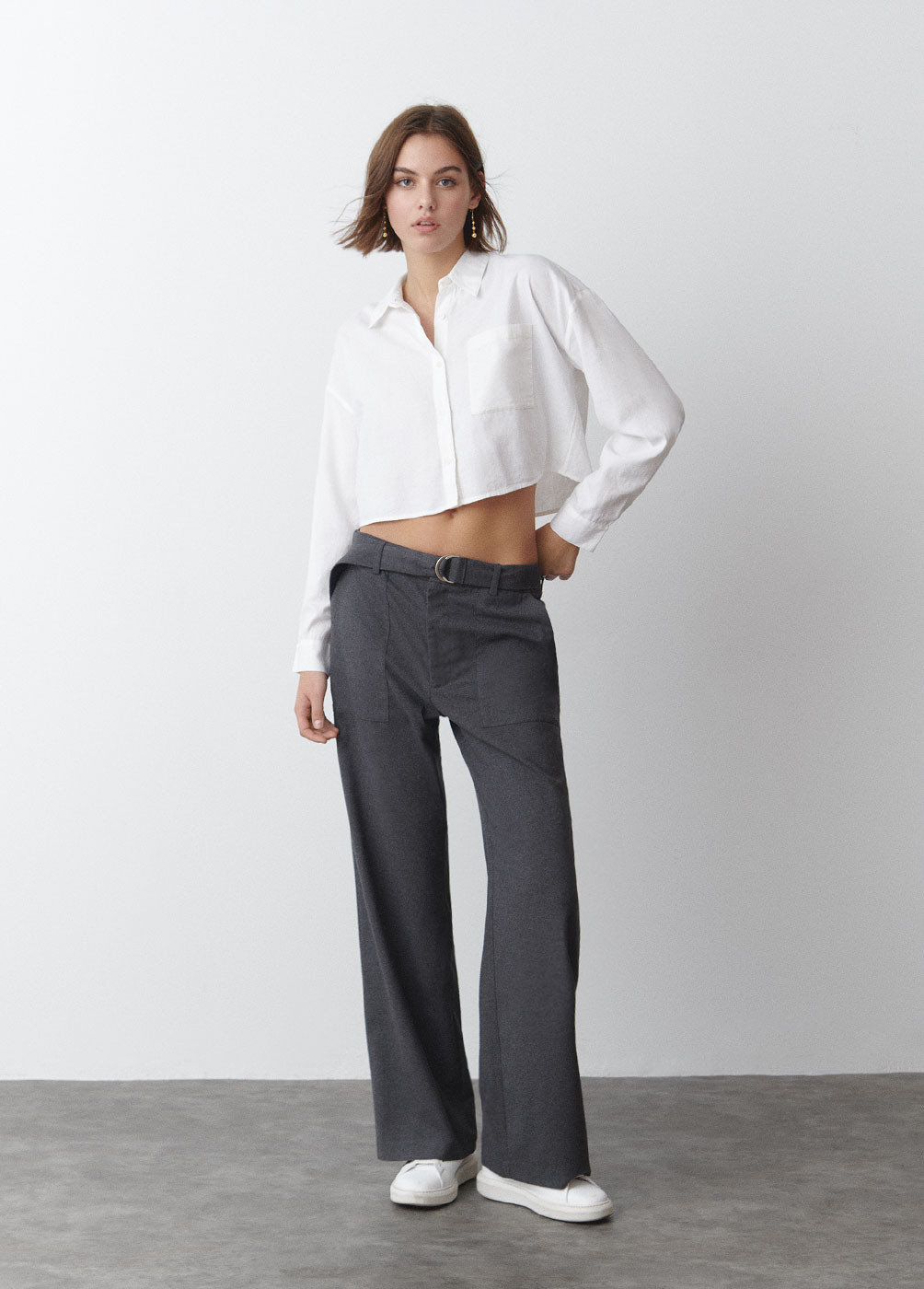 PANTALON RECTO CON CINTURON