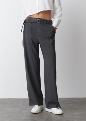 PANTALON RECTO CON CINTURON