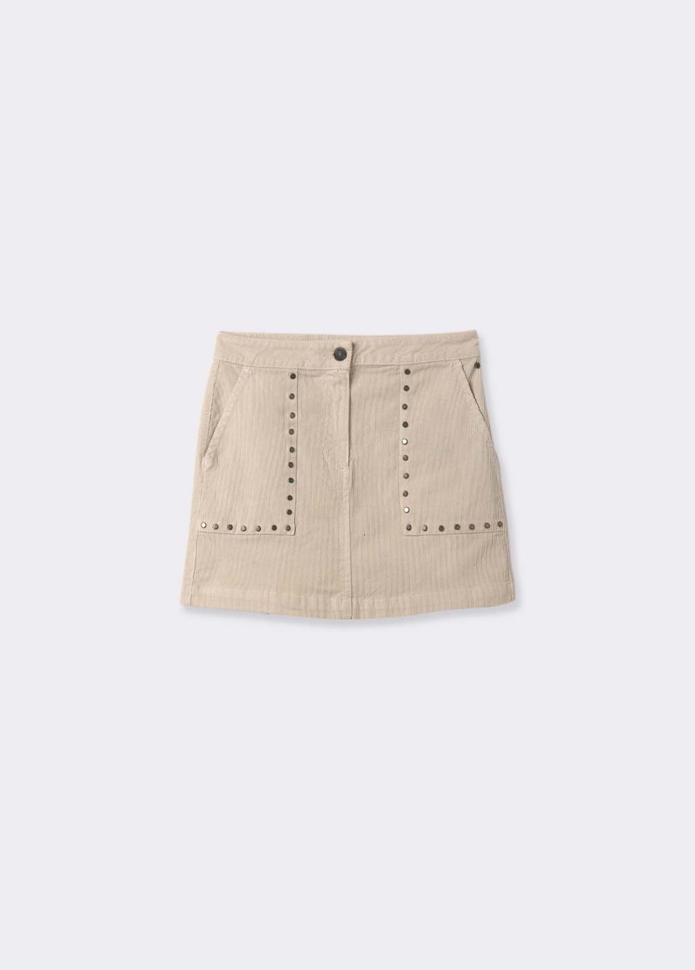 CORDUROY SKIRT WITH PATCH POCKET