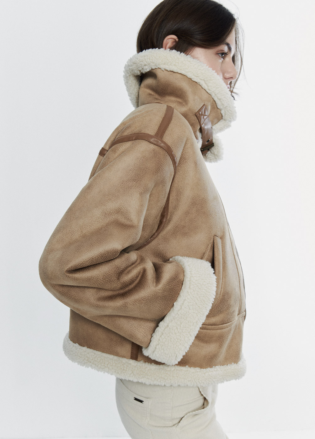 Zara Double Faced Hooded Coat