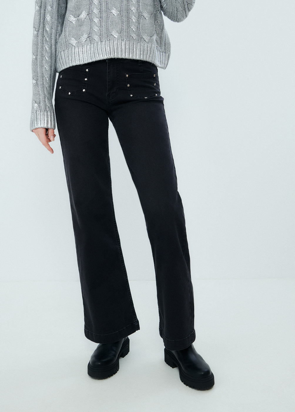 CULOTTE JEANS WITH STARS