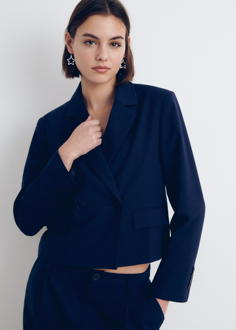 Cropped sport blazer