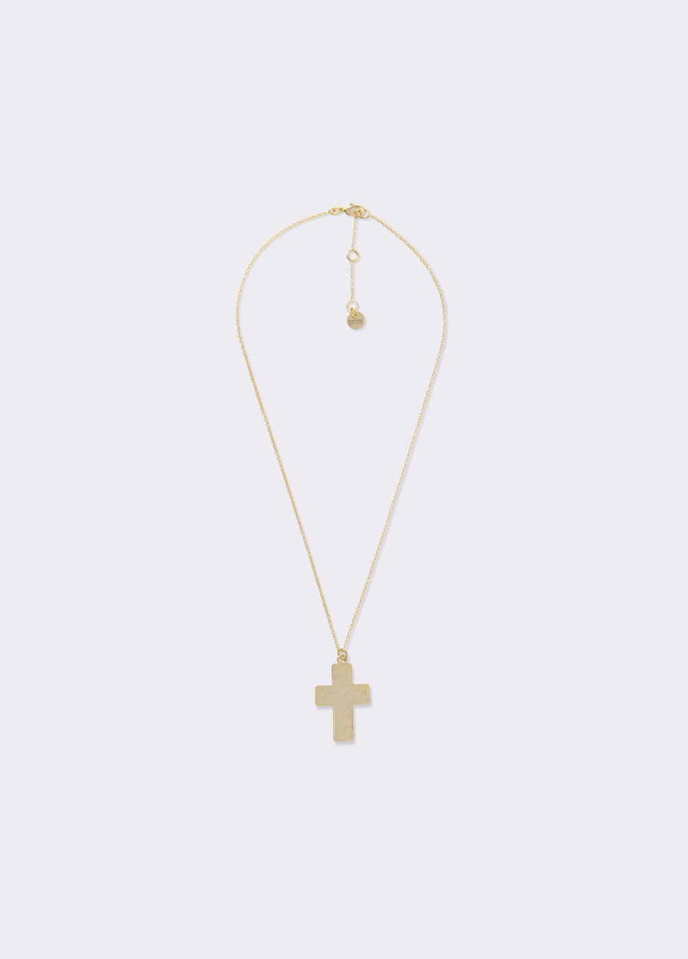 hammered cross necklace