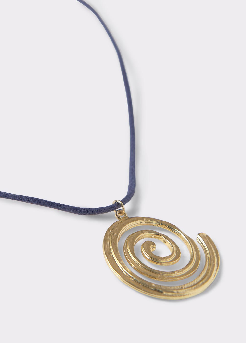 Spiral cord necklace