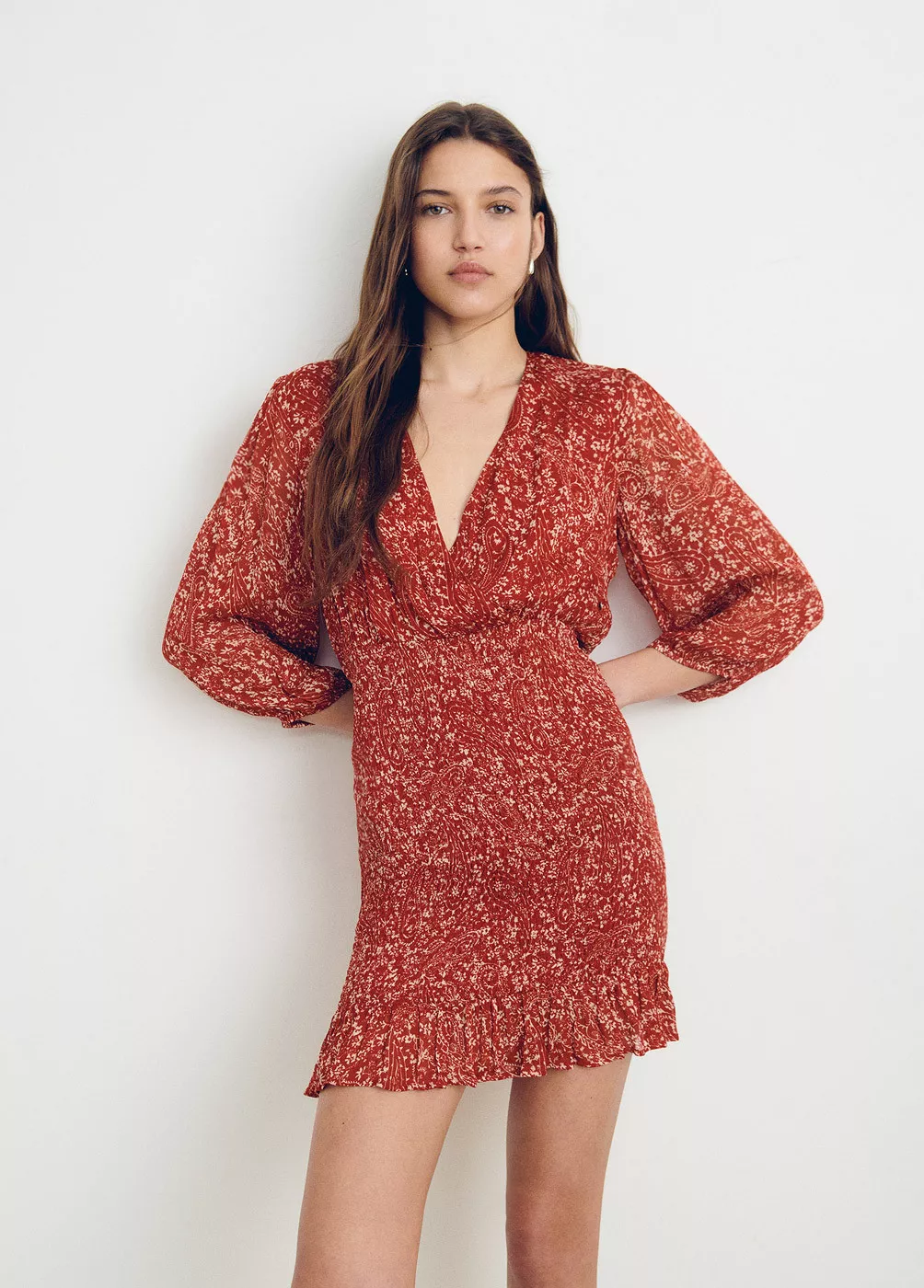 Short, printed dress
