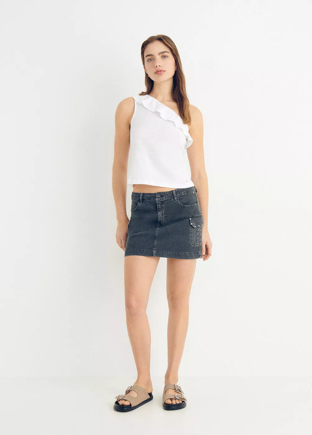 Cargo skirt with pockets