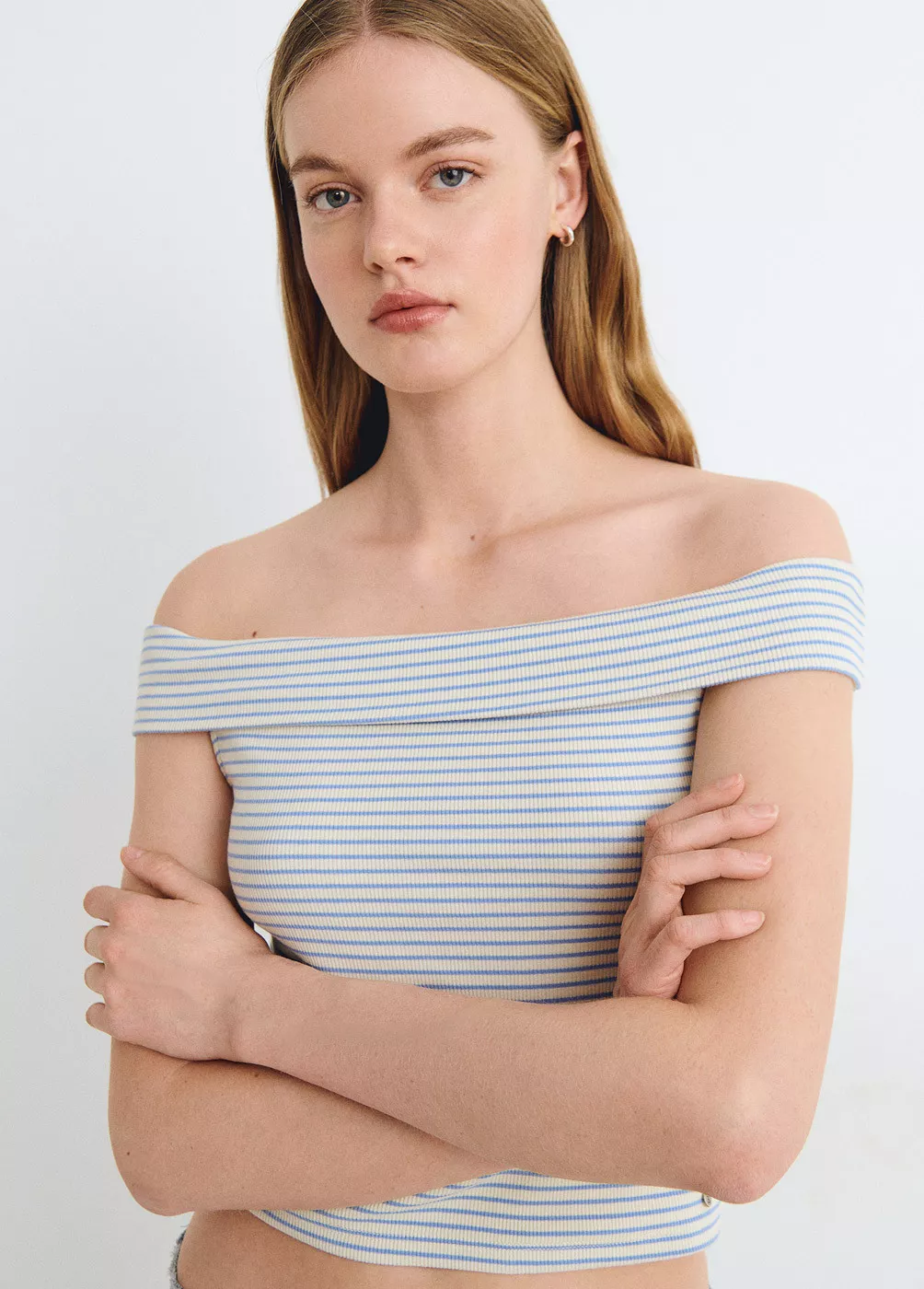 Strapless t-shirt with...