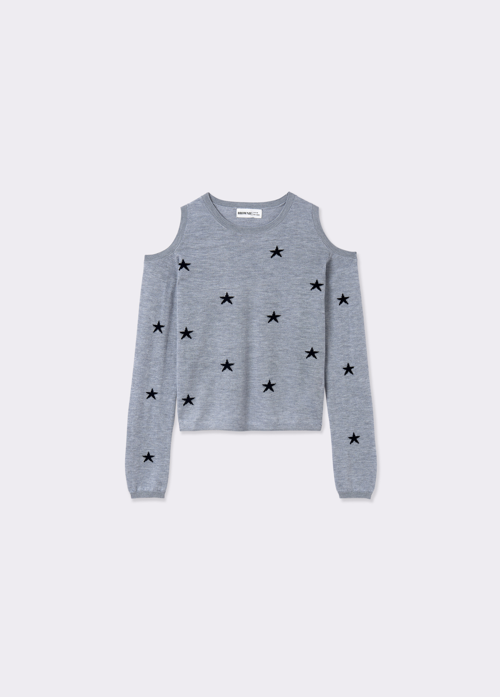 Cold shoulder star jumper BROWNIE