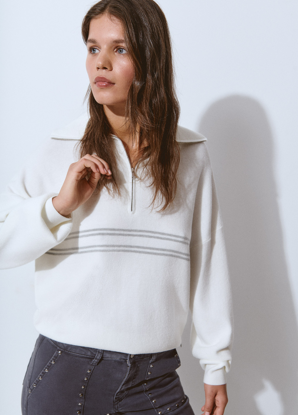 Zip through jumper hotsell