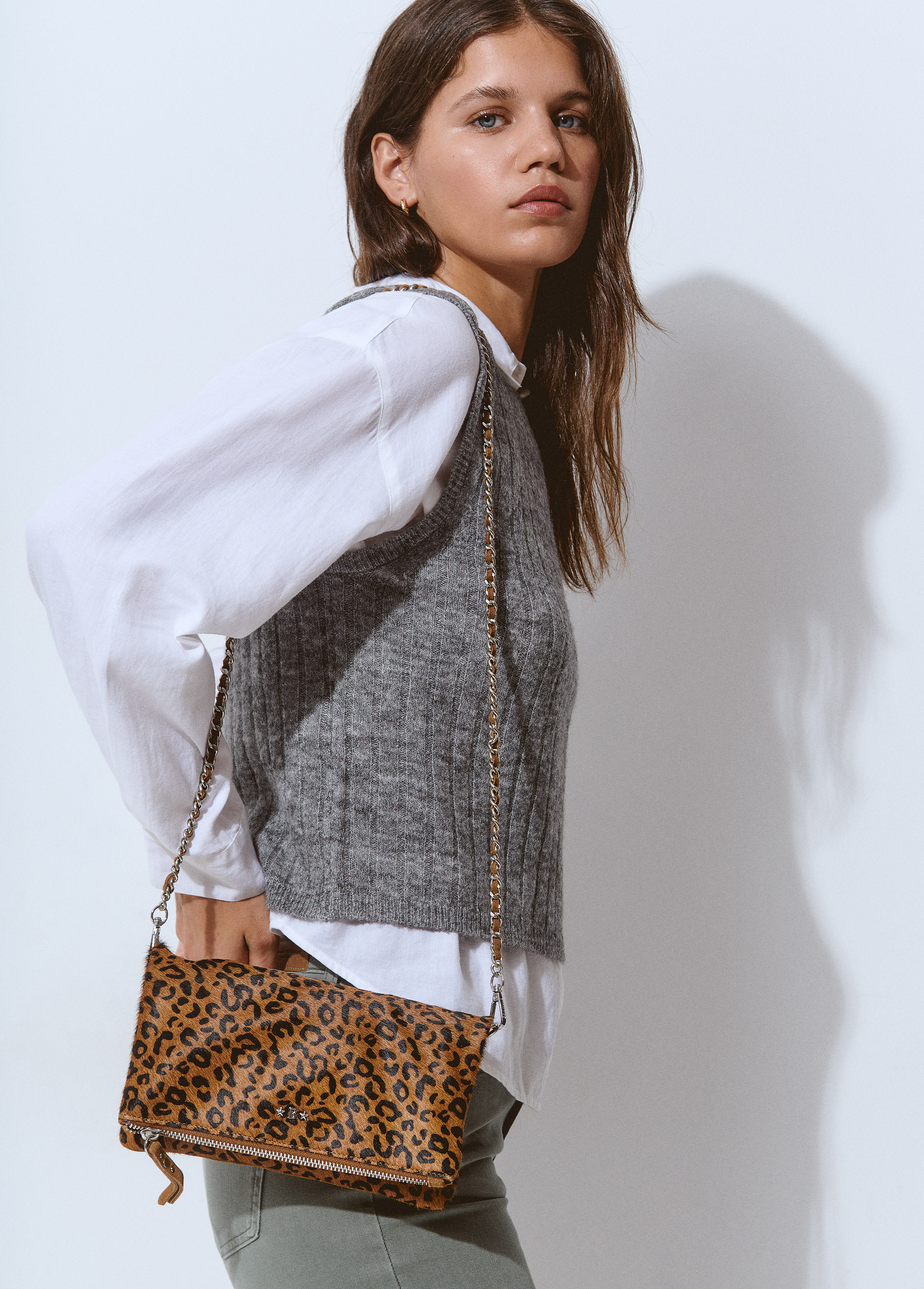 Shoulder bag animal print hotsell