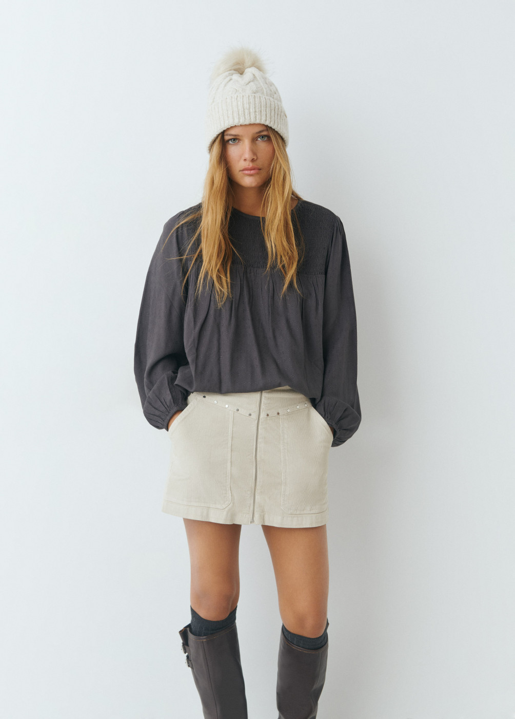 troy corduroy skirt | OHOTORO