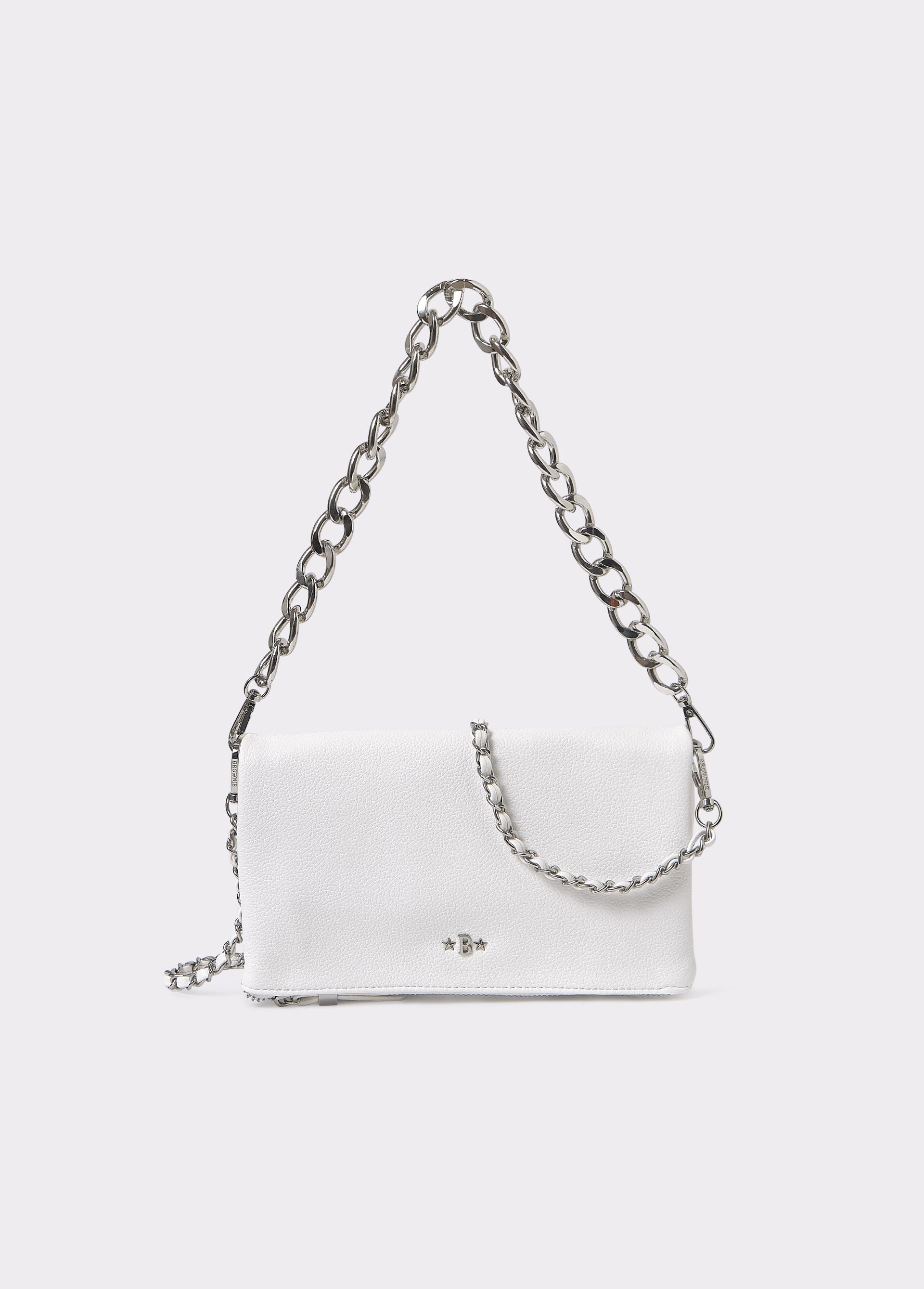 Chunky chain flap bag