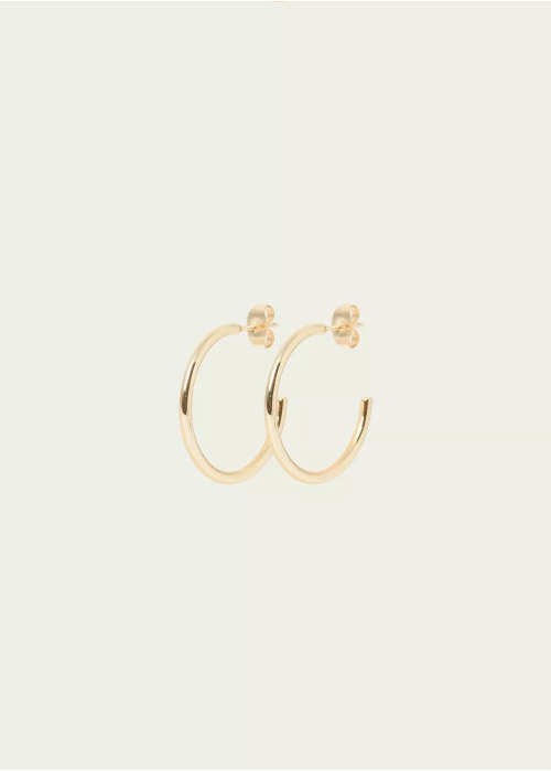 Medium-sized hoop earrings