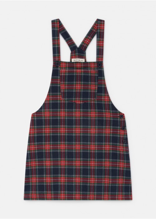 Tartan dungarees
