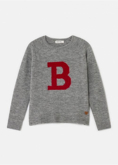 Initials intarsia jumper