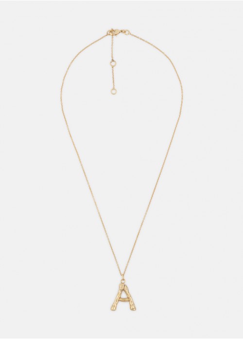 Relieve initial necklace