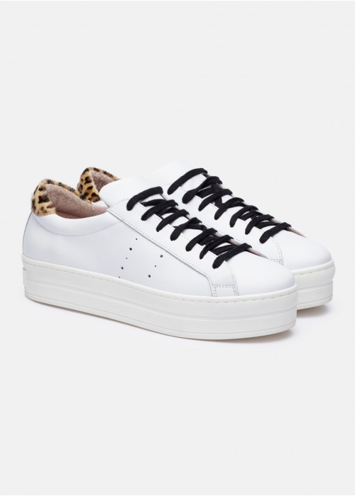 Leo heel-tab trainers