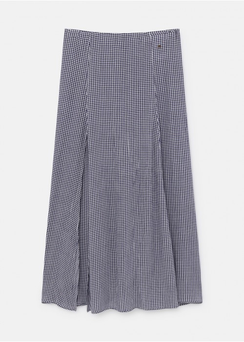 Marga checked long skirt
