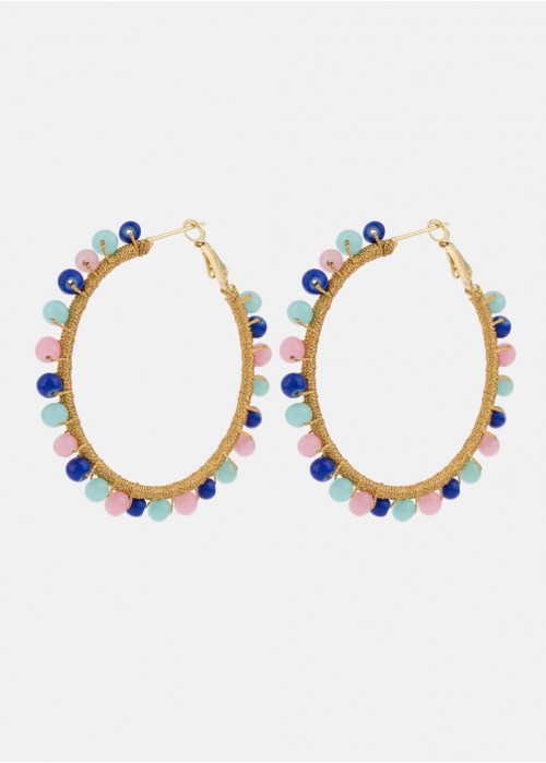 Ball hoop earring