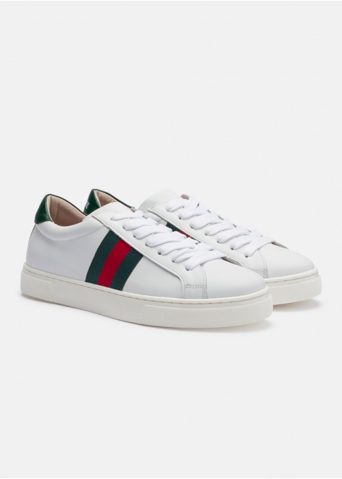 F23 striped trainers with flat sole