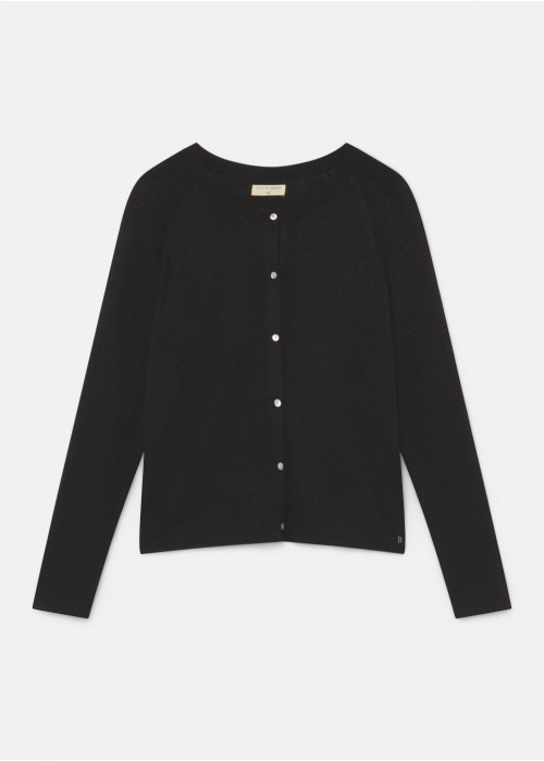 Flori metallic knit cardigan