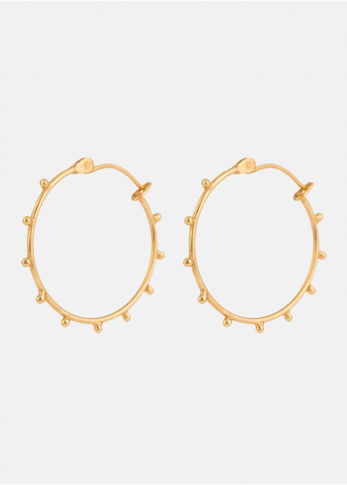 Beaded hoop earrings